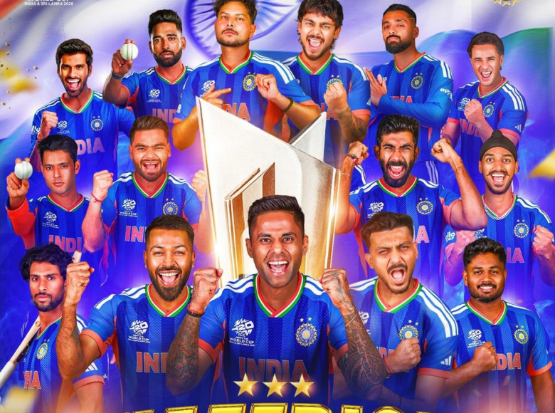 ട്വന്റി20 ലോകകപ്പ് സ്വന്തമാക്കി ഇന്ത്യ, ന്യൂസിലാന്‍ഡിന് 96 റണ്‍സ് തോല്‍വി