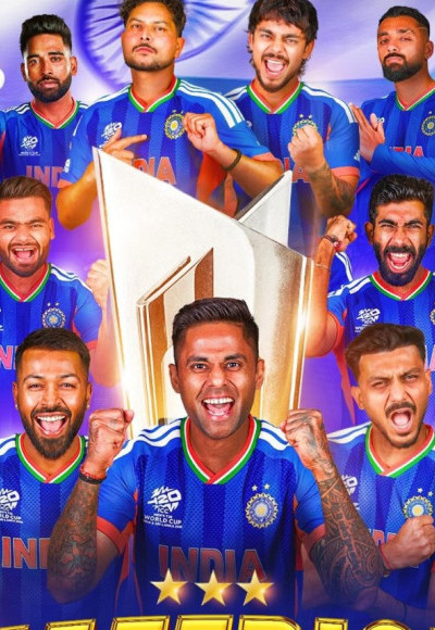 ട്വന്റി20 ലോകകപ്പ് സ്വന്തമാക്കി ഇന്ത്യ, ന്യൂസിലാന്‍ഡിന് 96 റണ്‍സ് തോല്‍വി