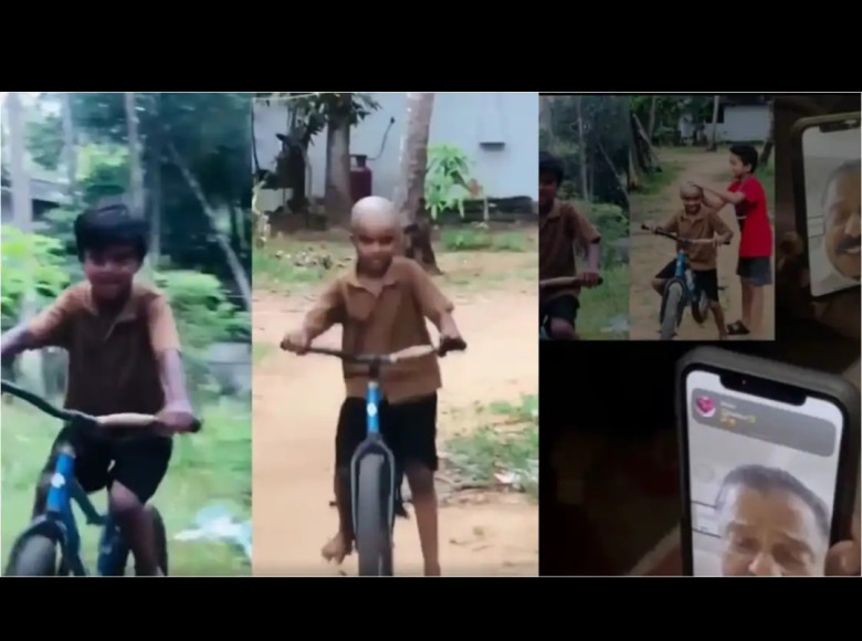 ഞാൻ സഖാവാണ്, പറഞ്ഞ വാക്ക് പാലിക്കും ; തോറ്റപ്പോള്‍ തലമൊട്ടയടിച്ച്‌ എട്ട് വയസ്സുകാരൻ, വീഡിയോ കോളുമായി എം.വി. ഗോവിന്ദൻ