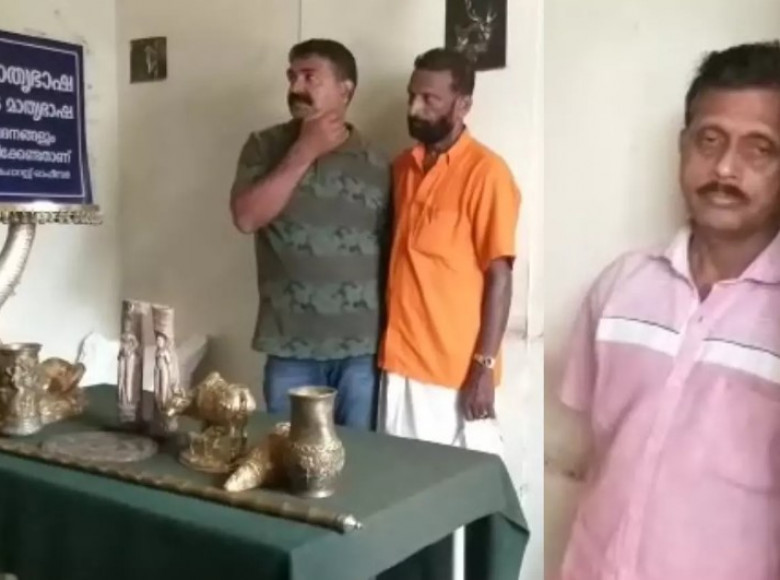 25 ലക്ഷം രൂപയ്ക്ക് ആനക്കൊമ്പിൽ തീർത്ത രണ്ടു വിഗ്രഹങ്ങൾ; തൊടുപുഴയിൽ മൂന്നുപേർ പിടിയിൽ